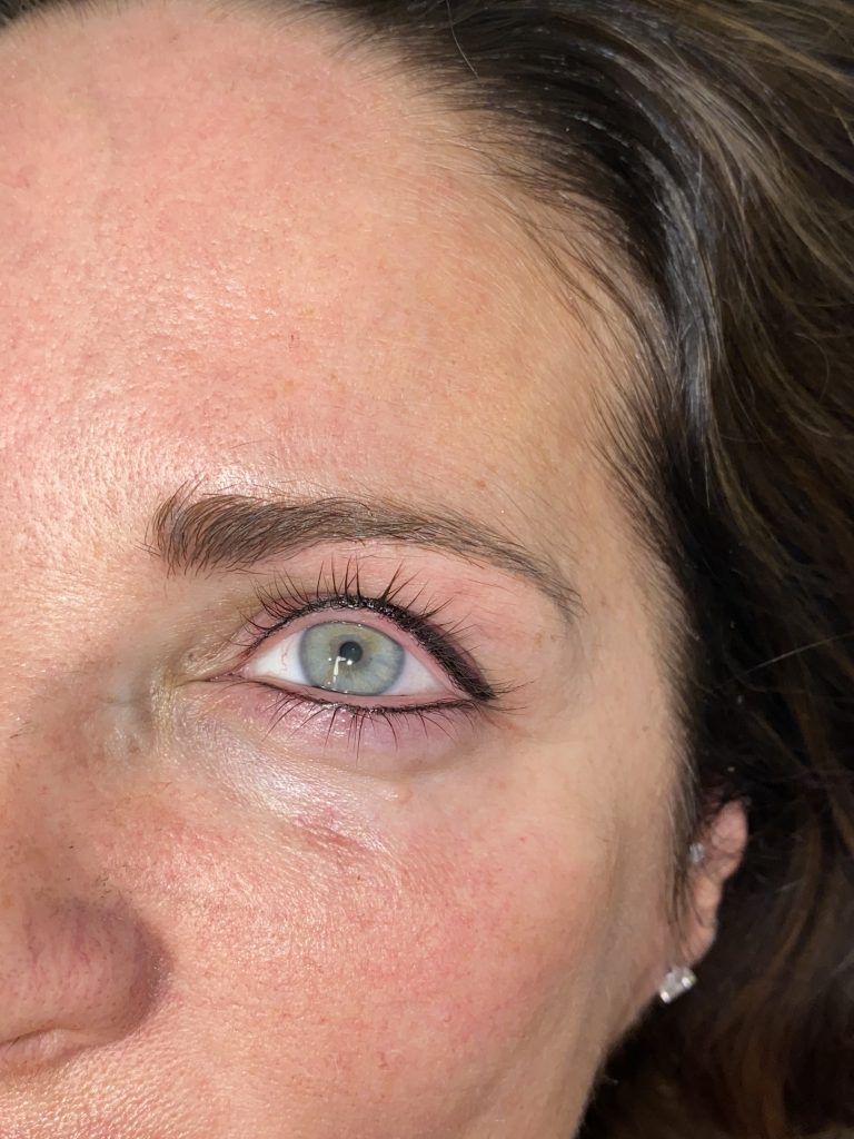 Permanent Eyeliner upper and lower lashes